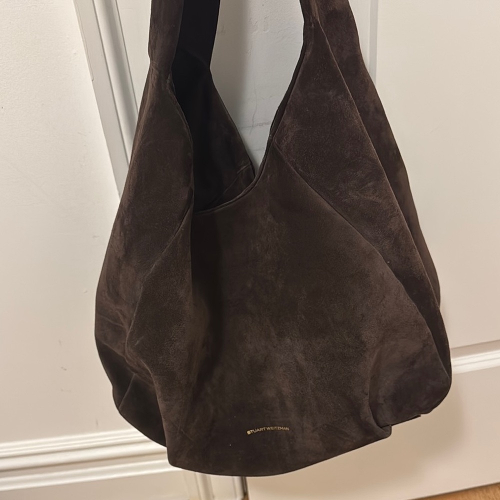Stuart Weitzman Brown Hobo Bag